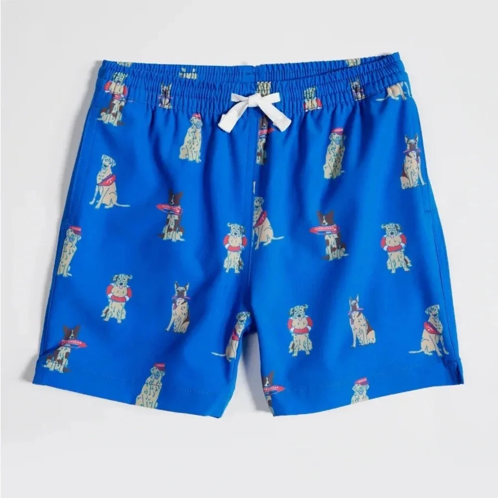 Chubbies swimming trunks shorts toddler boys i let the dogs out puppies cobalt